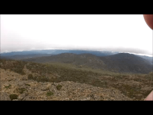 View north from Middle Peak